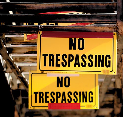 No Trespassing Sign
