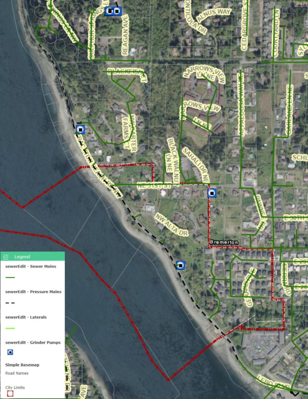 Tracyton Beach Rd NW Sewer