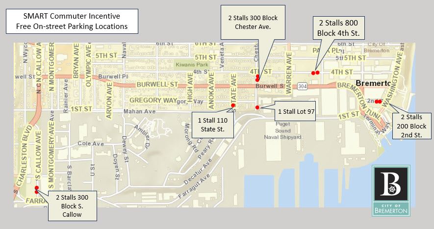 SMART Commuter Incentive Parking Locations